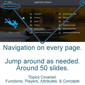 Navigation help - on every slide